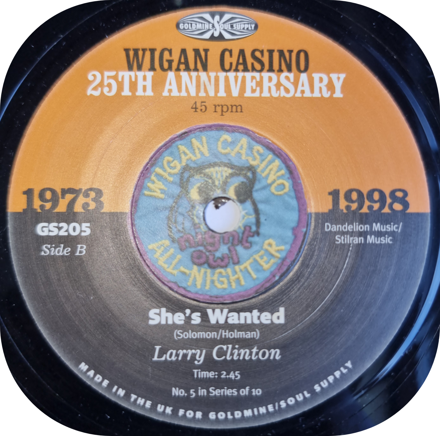 Larry Clinton - She's Wanted - Wigan Casino 20th Anniversary