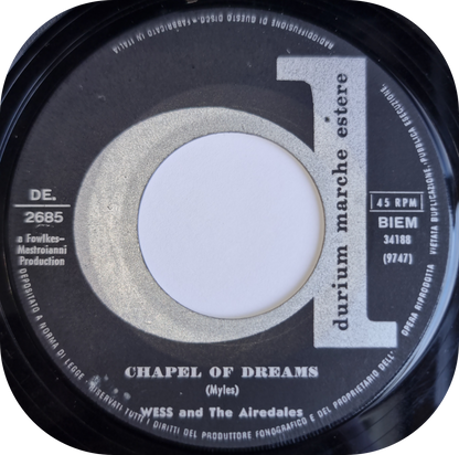 Wess & The Airedales - I'll Never Turn My Back On You - Durium