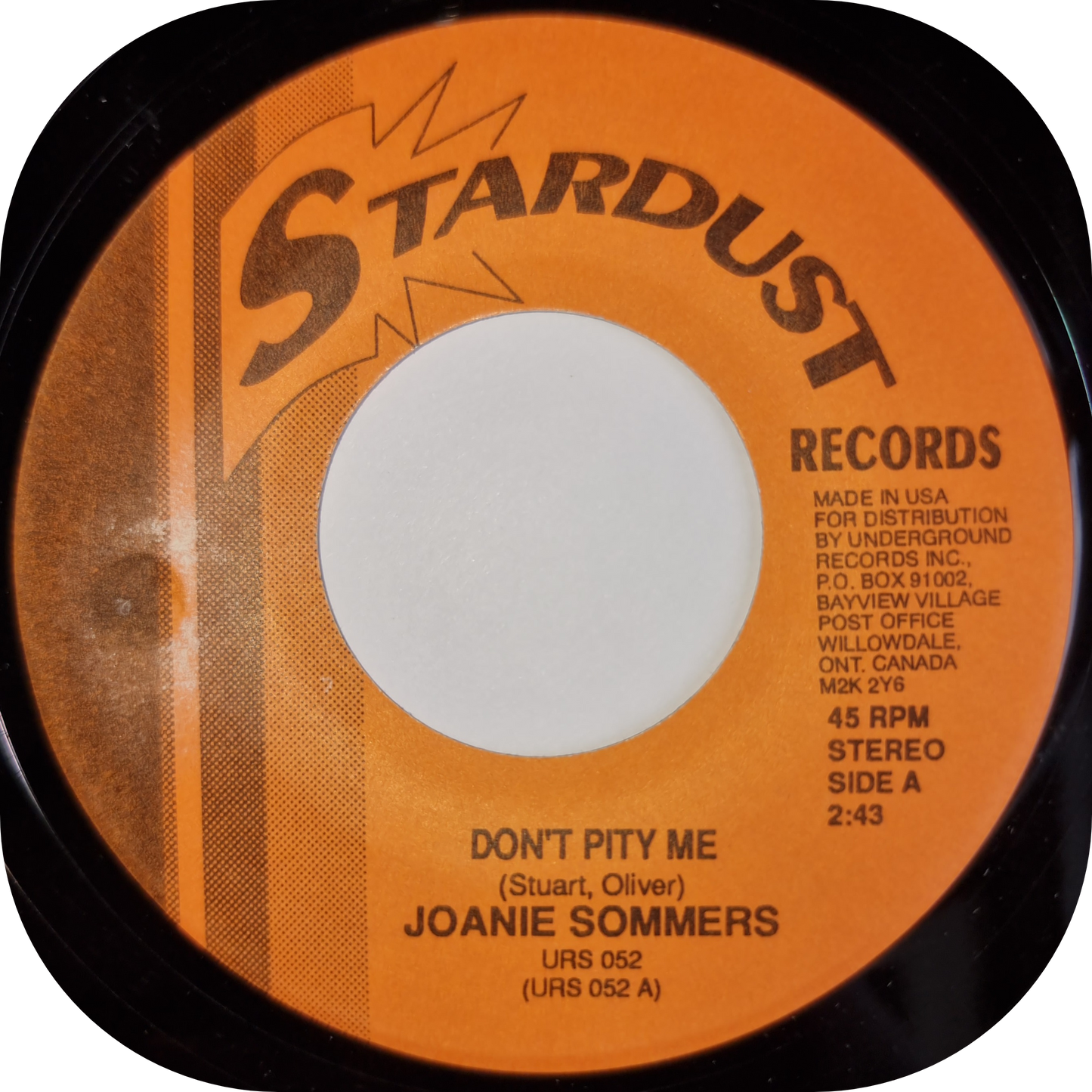 Joanie Sommers - Don't Pity Me - Stardust