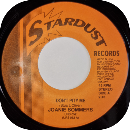 Joanie Sommers - Don't Pity Me - Stardust