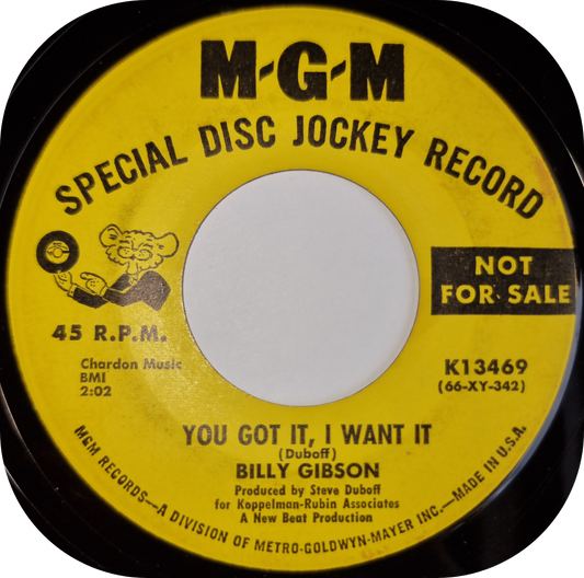 Billy Gibson - You Got It, I Want It - MGM DEMO