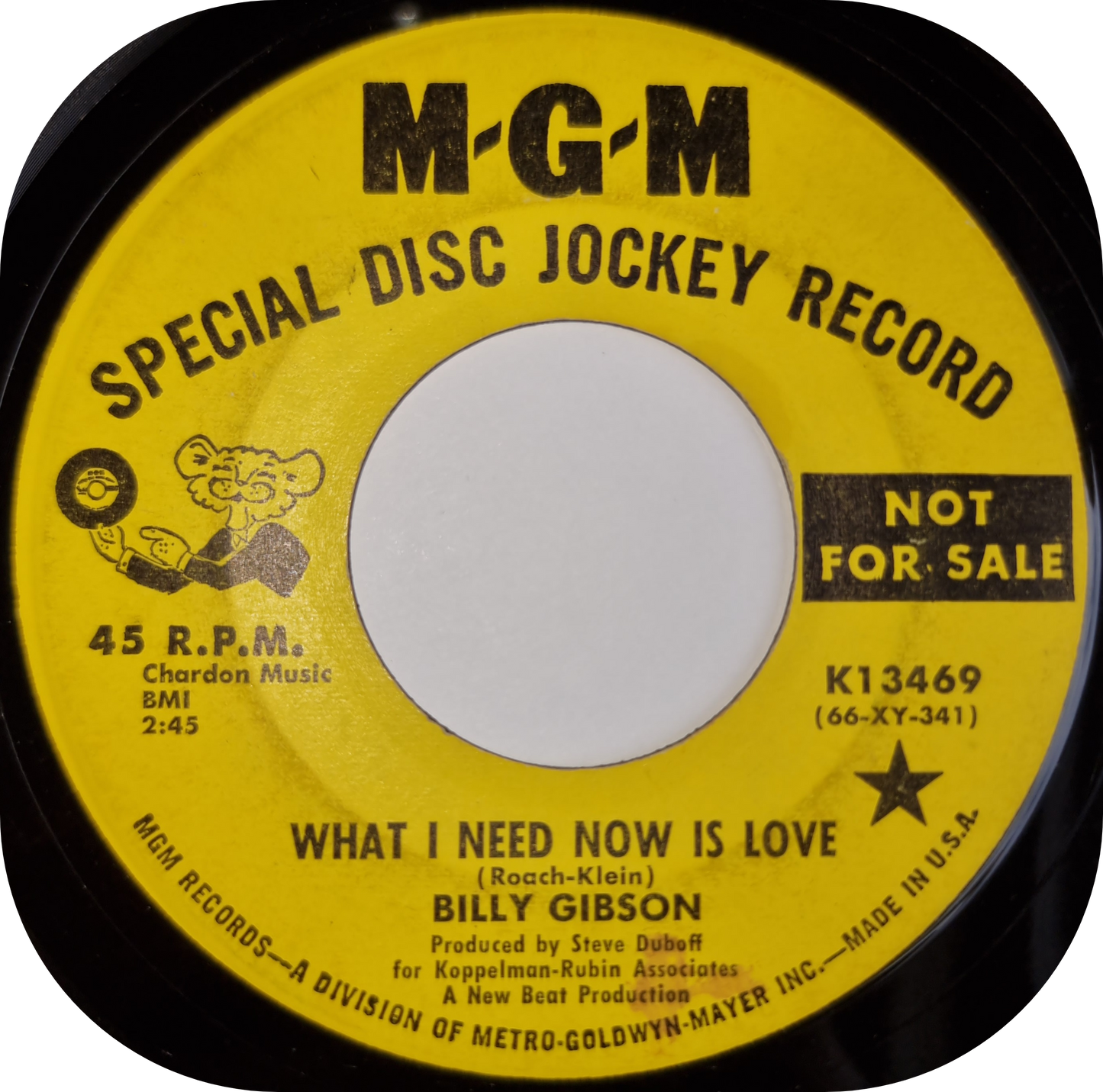Billy Gibson - You Got It, I Want It - MGM DEMO