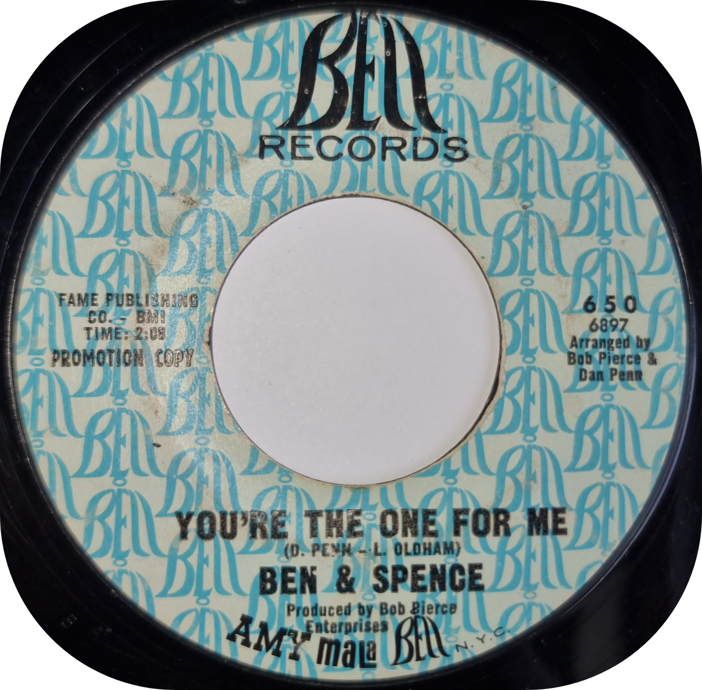 Ben & Spence - You're The One For Me - Bell DEMO