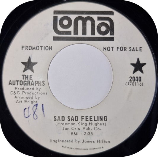 Autographs, The - Sad Sad Feeling - Loma DEMO
