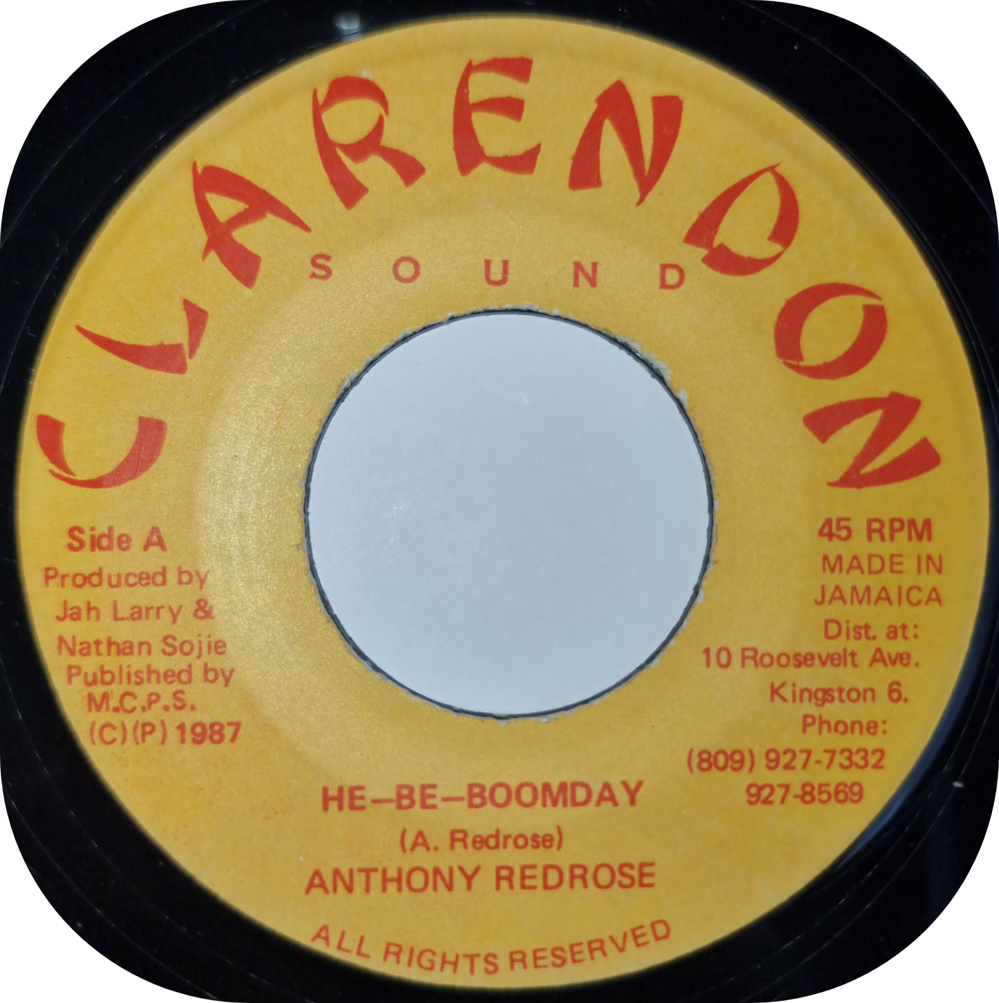 Anthony Redrose - He-Be-Boomday - Clarendon
