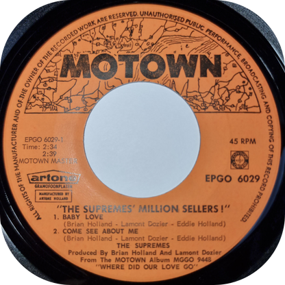 Supremes Million Sellers, The - Motown E.P