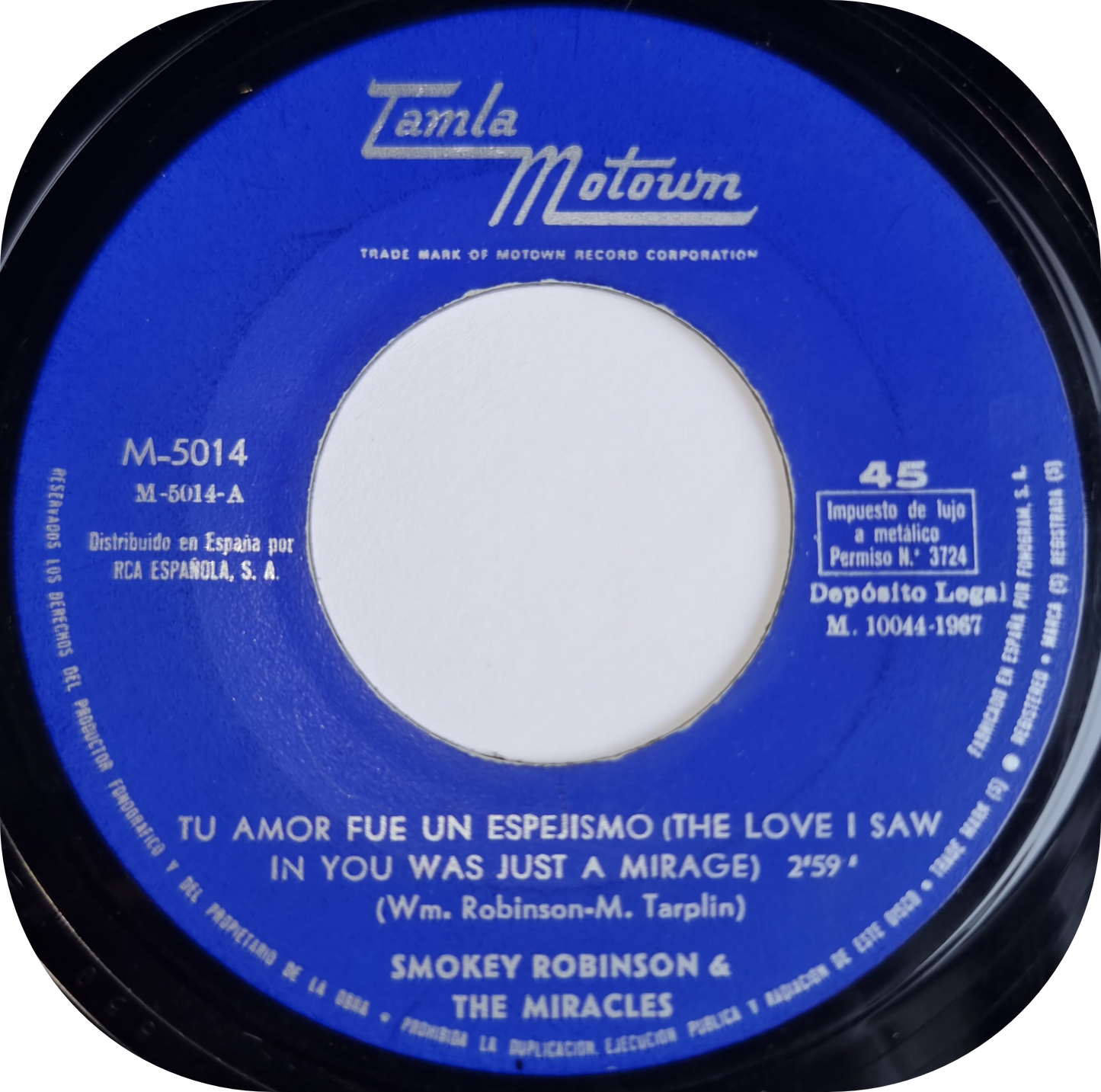 Smokey Robinson - The Love I Saw In You Was Just A Mirage - Tamla Motown