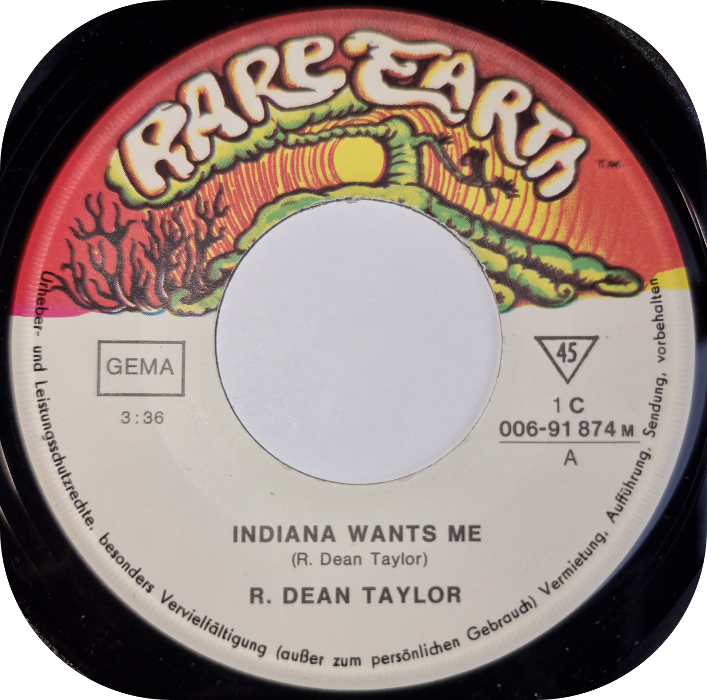 R. Dean Taylor - Indiana Wants Me - Rare Earth