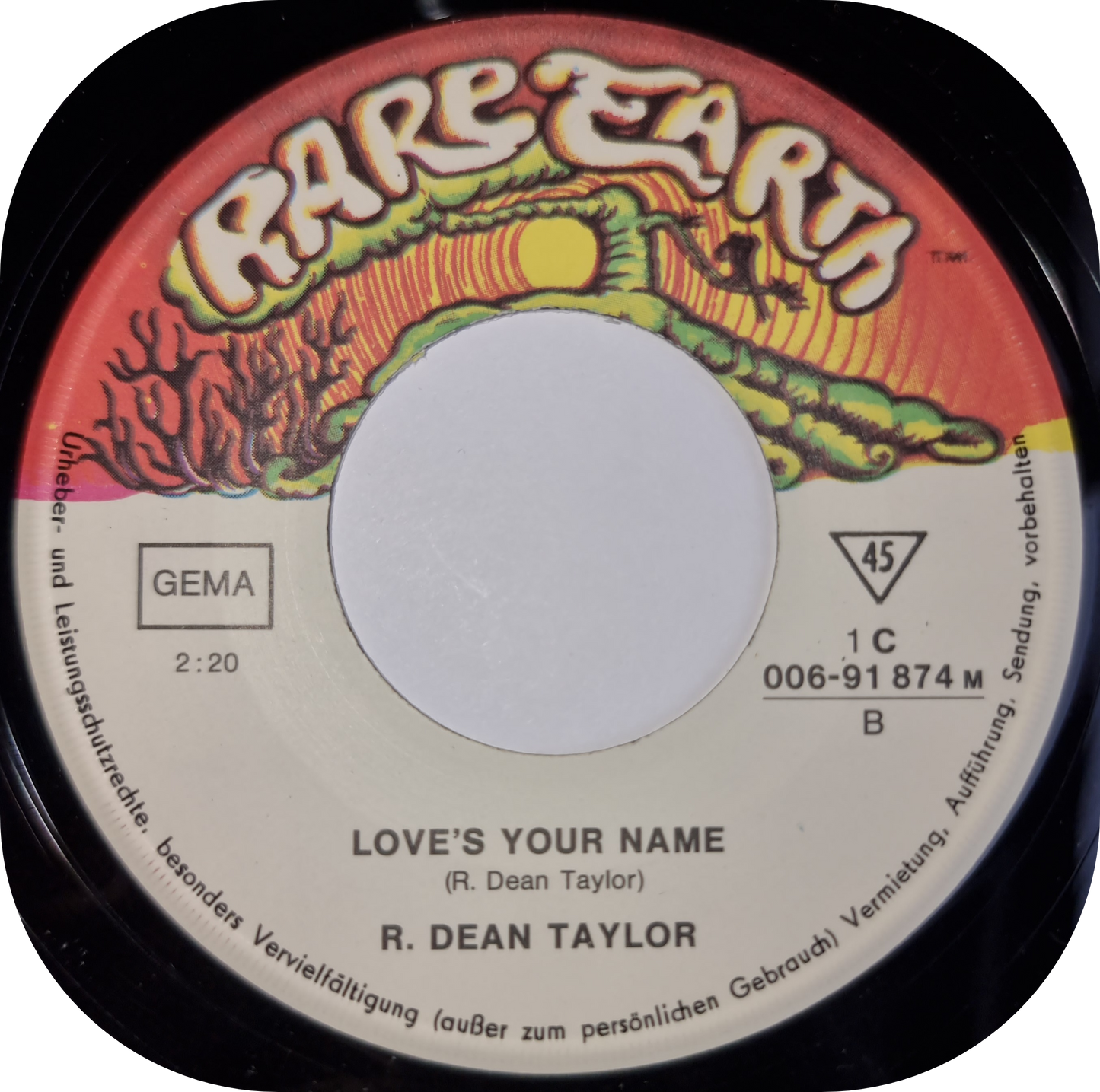 R. Dean Taylor - Indiana Wants Me - Rare Earth