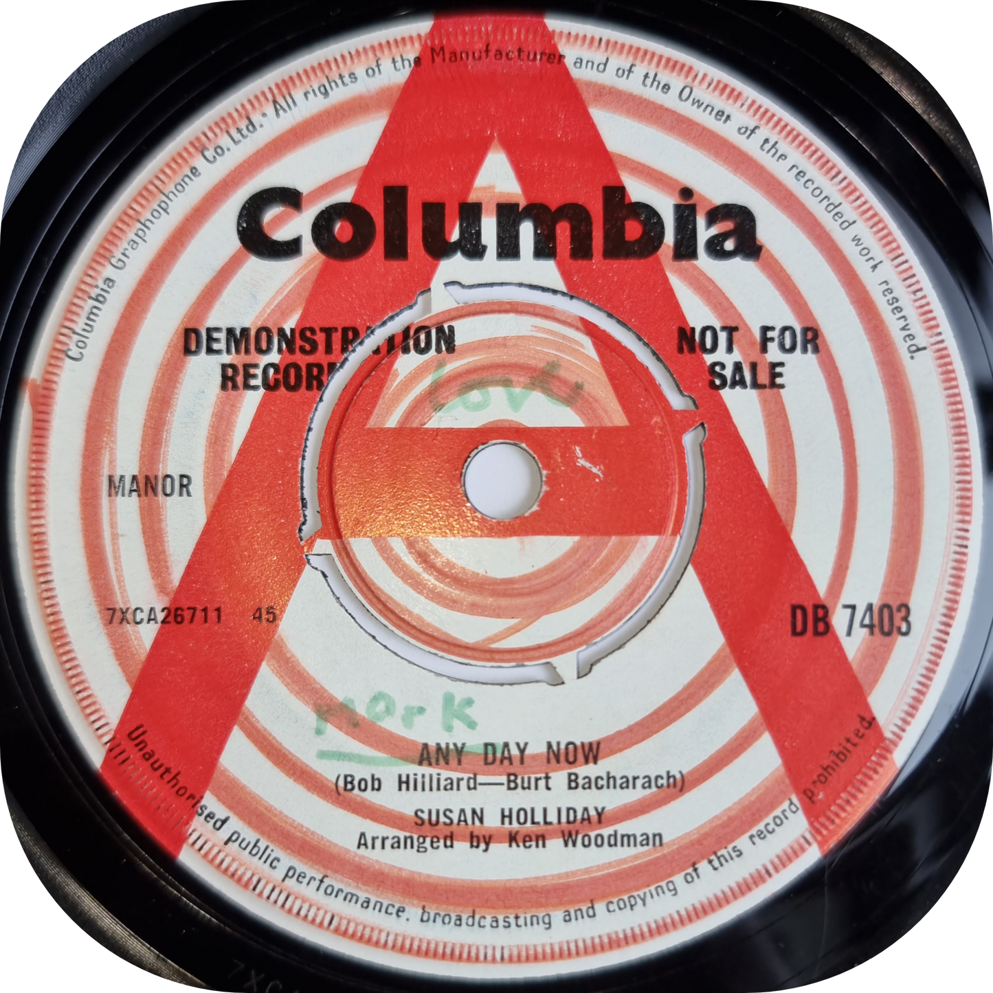 Susan Holliday - Any Day Now - Columbia DEMO