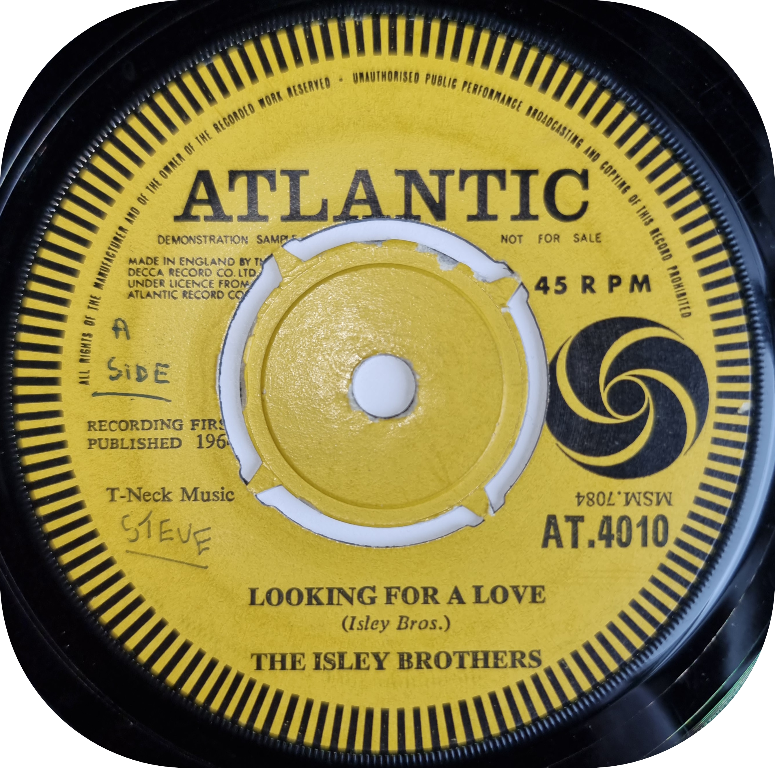 Isley Brothers, The - Looking For A Love - Atlantic DEMO – HM Records