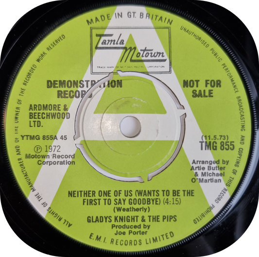 Gladys Knight - Neither One Of Us - Tamla Motown DEMO