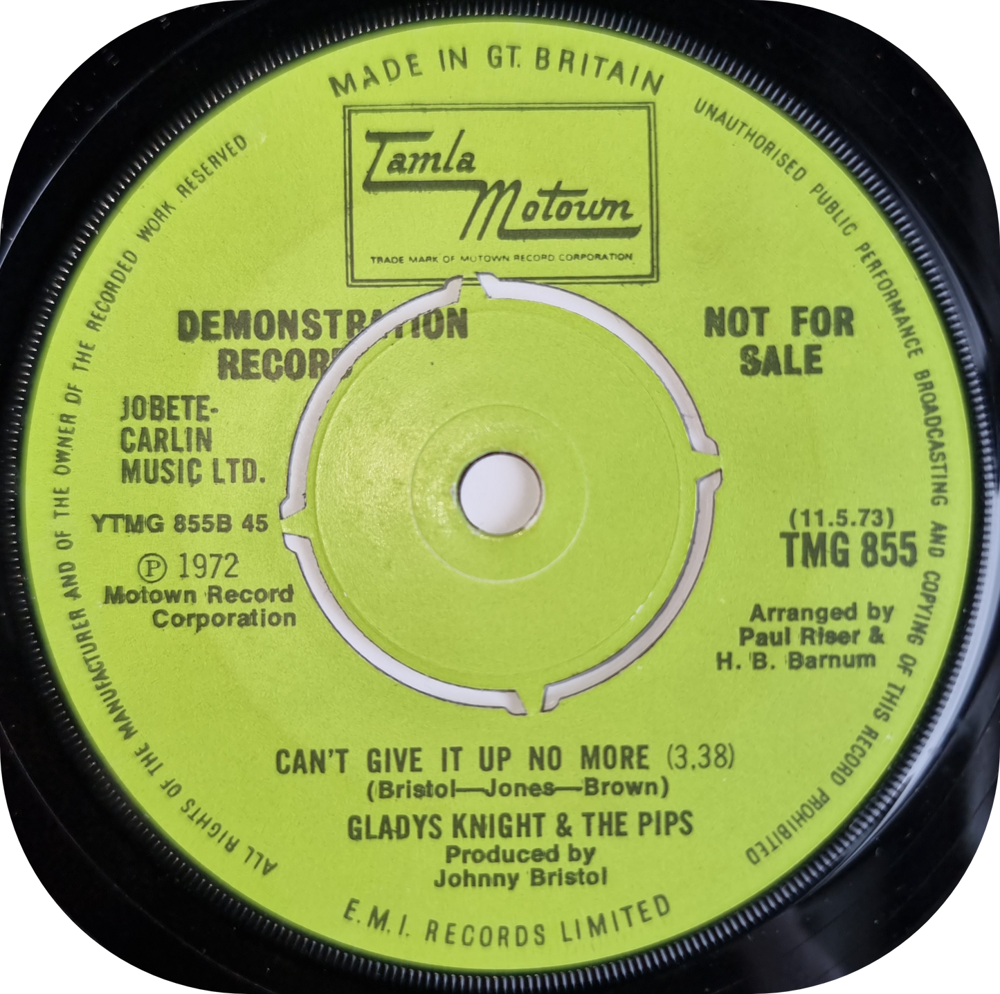Gladys Knight - Neither One Of Us - Tamla Motown DEMO
