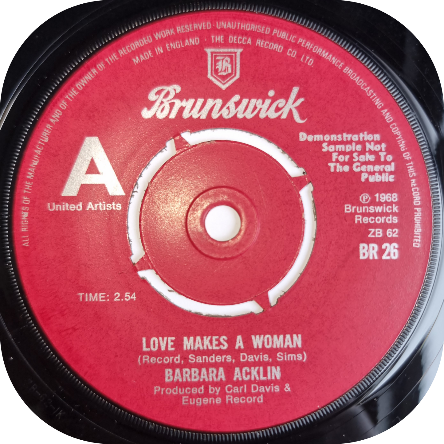 Barbara Acklin - Love Makes A Woman - Brunswick DEMO