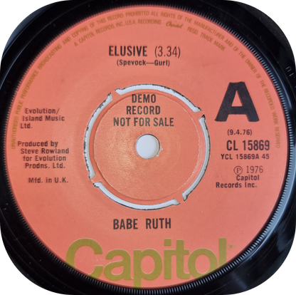 Babe Ruth - Elusive - Capitol DEMO
