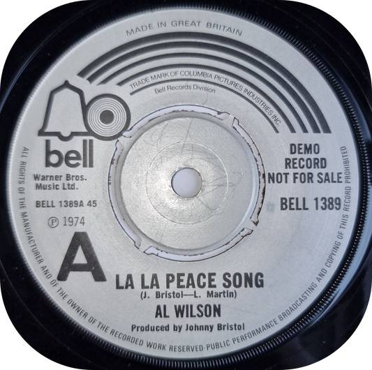 Al Wilson - La La Peace Song - Bell DEMO