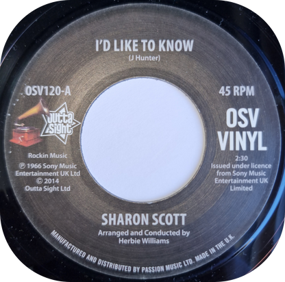 Sharon Scott - I'd Like To Know - Outta Sight