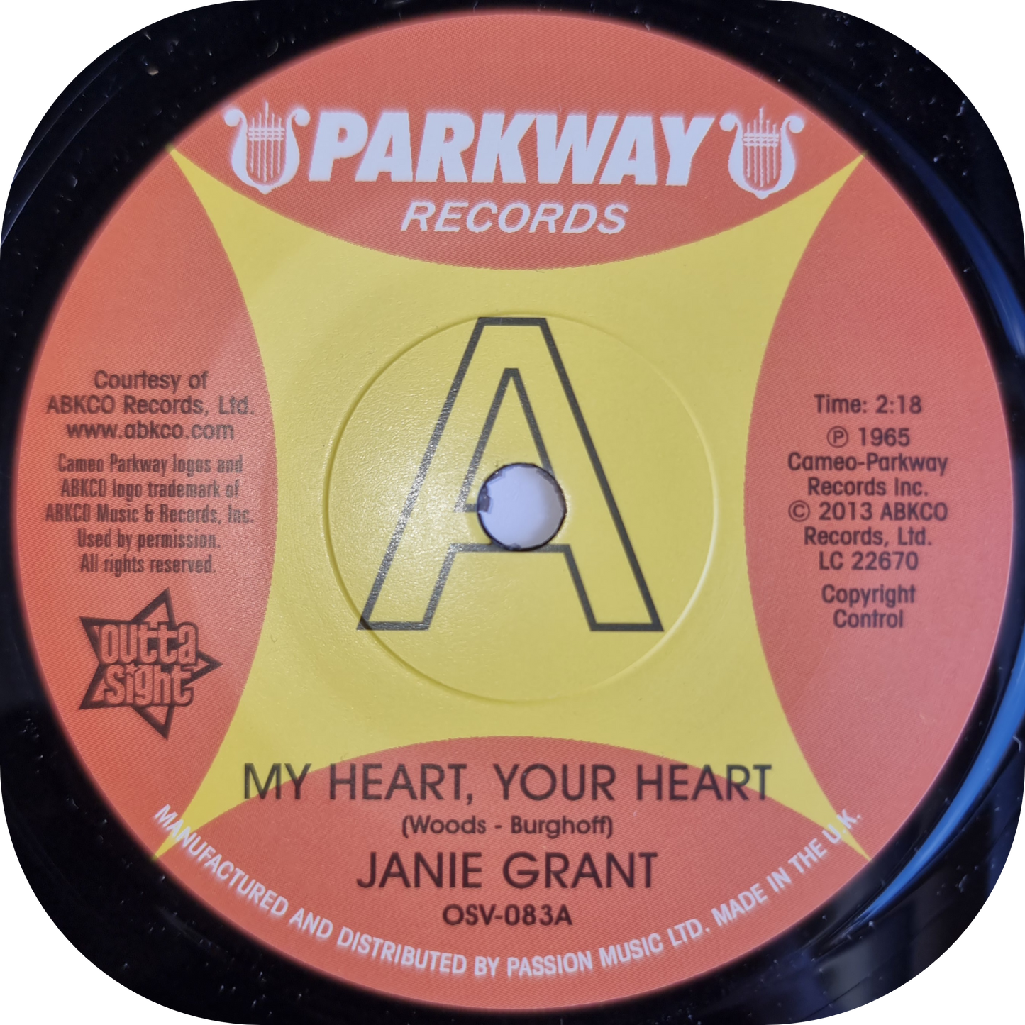 Janie Grant - My Heart, Your Heart - Parkway