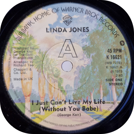 Linda Jones - I Just Can't Live My Life - Warner Bros