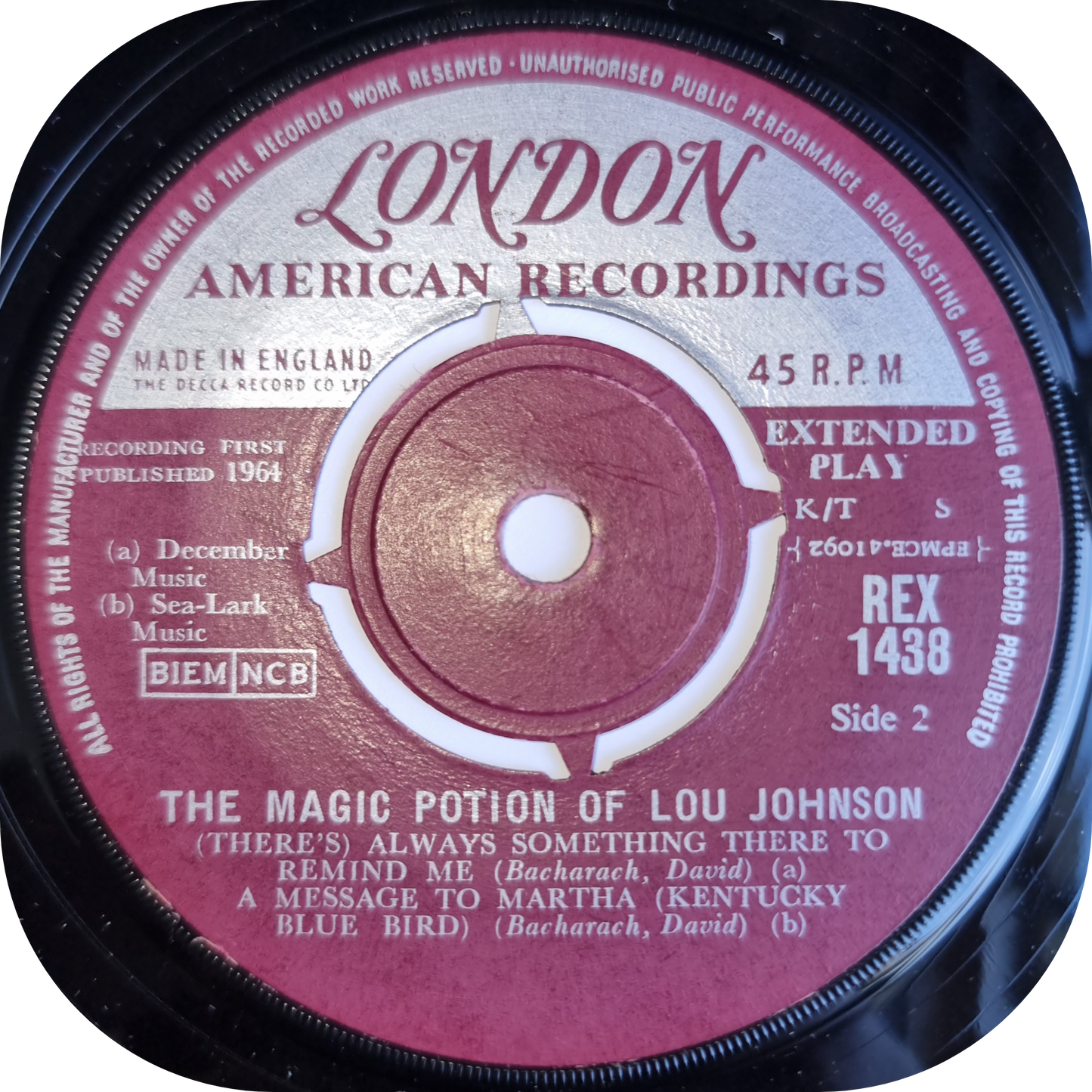 Lou Johnson - The Magic Potion Of Lou Johnson - London E.P