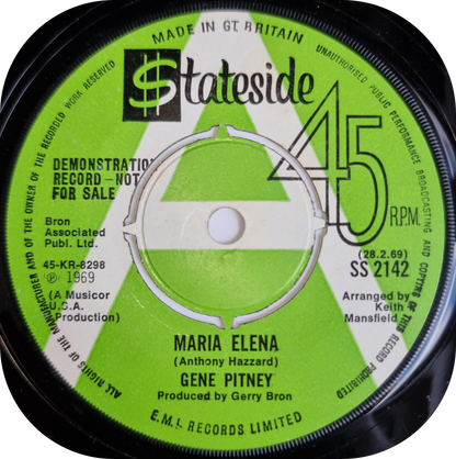 Gene Pitney - Maria Elena - Stateside DEMO