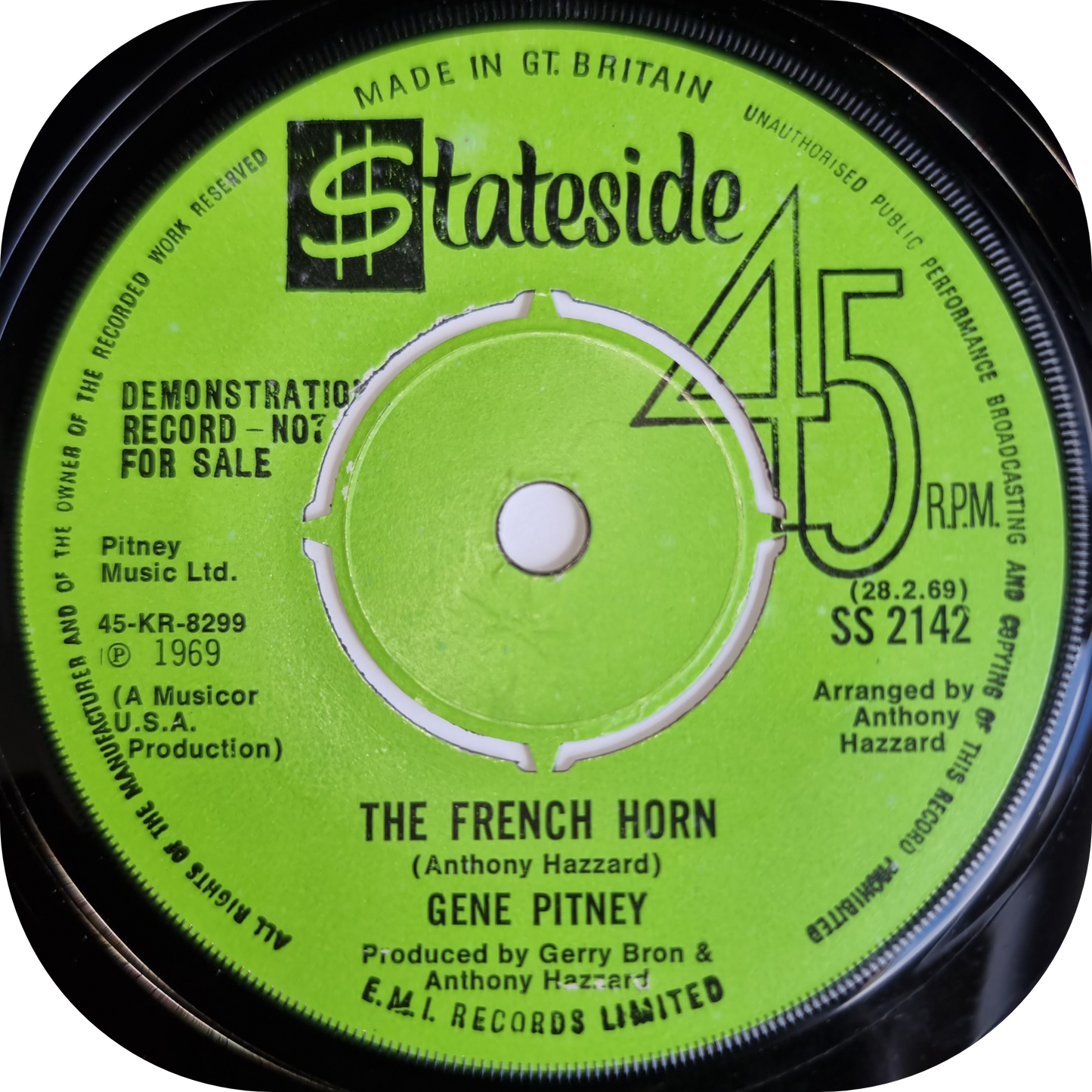 Gene Pitney - Maria Elena - Stateside DEMO