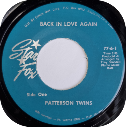 Patterson Twins - Back In Love Again - Star Fox