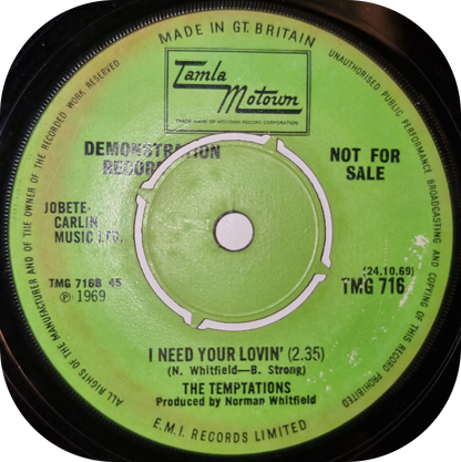Temptations, The - Run Away Child, Running Wild - Tamla Motown DEMO
