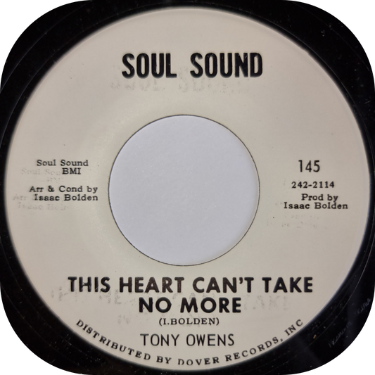 Tony Owens - This Heart Can't Take No More - Soul Sound