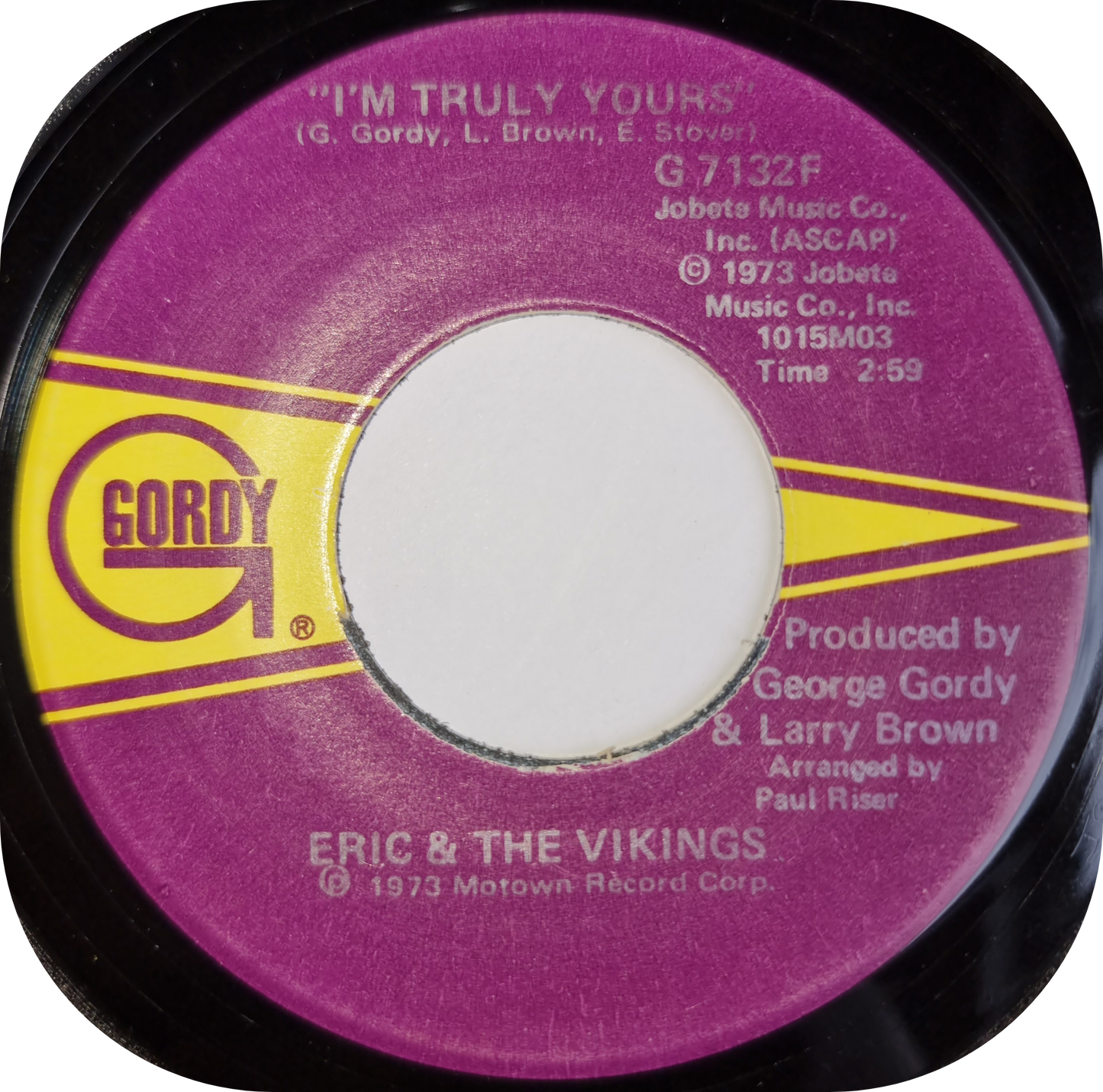 Eric & The Vikings - I'm Truly Yours - Gordy