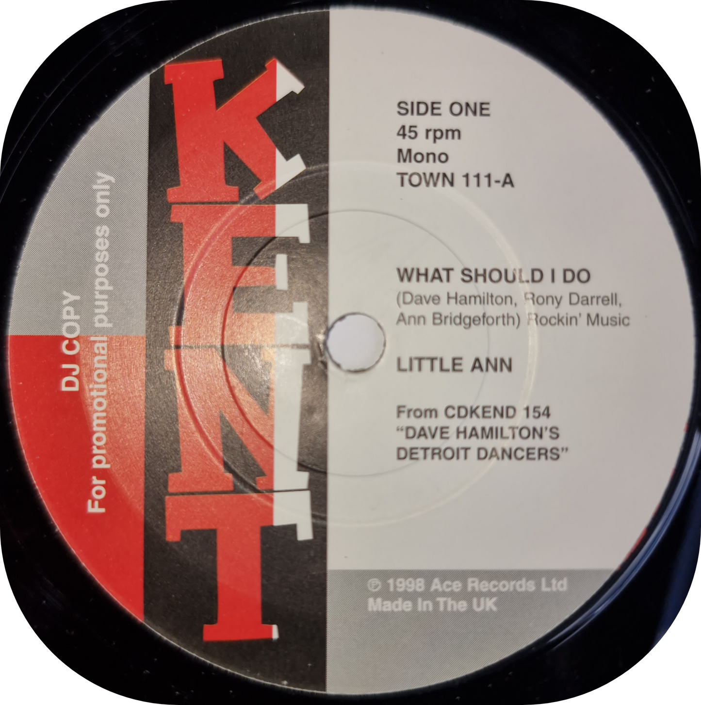 Little Ann - What Should I Do - Kent DEMO (with original DJ paperwork)