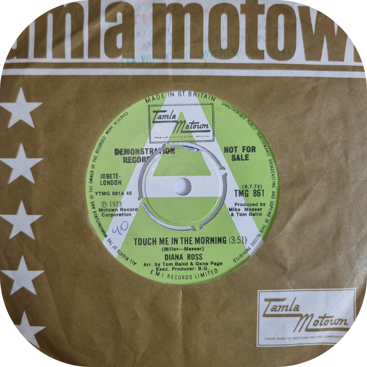 Diana Ross - Touch Me In The Morning - Tamla Motown DEMO