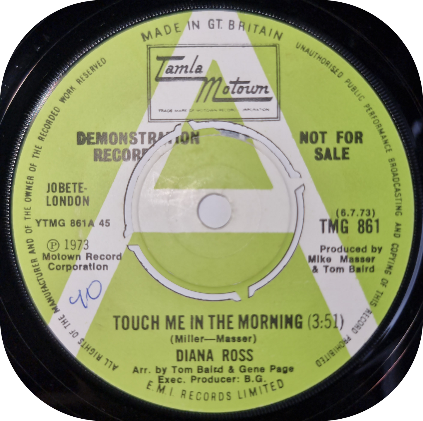 Diana Ross - Touch Me In The Morning - Tamla Motown DEMO