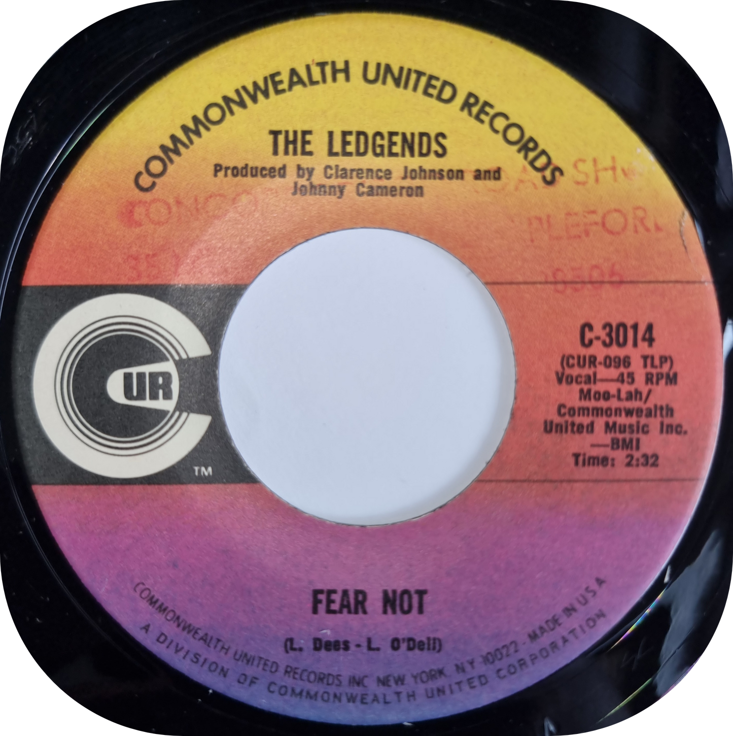 Ledgends, The - Fear Not - Cur