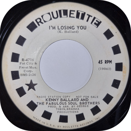 Kenny Ballard - I'm Losing You - Roulette DEMO