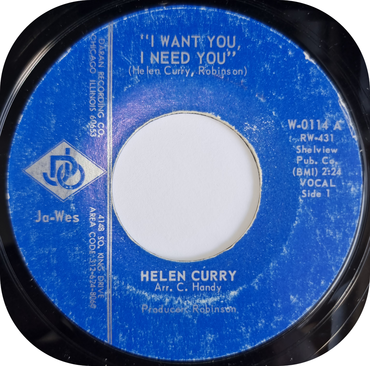 Helen Curry - I Want You, I Need You - Ja-Wes