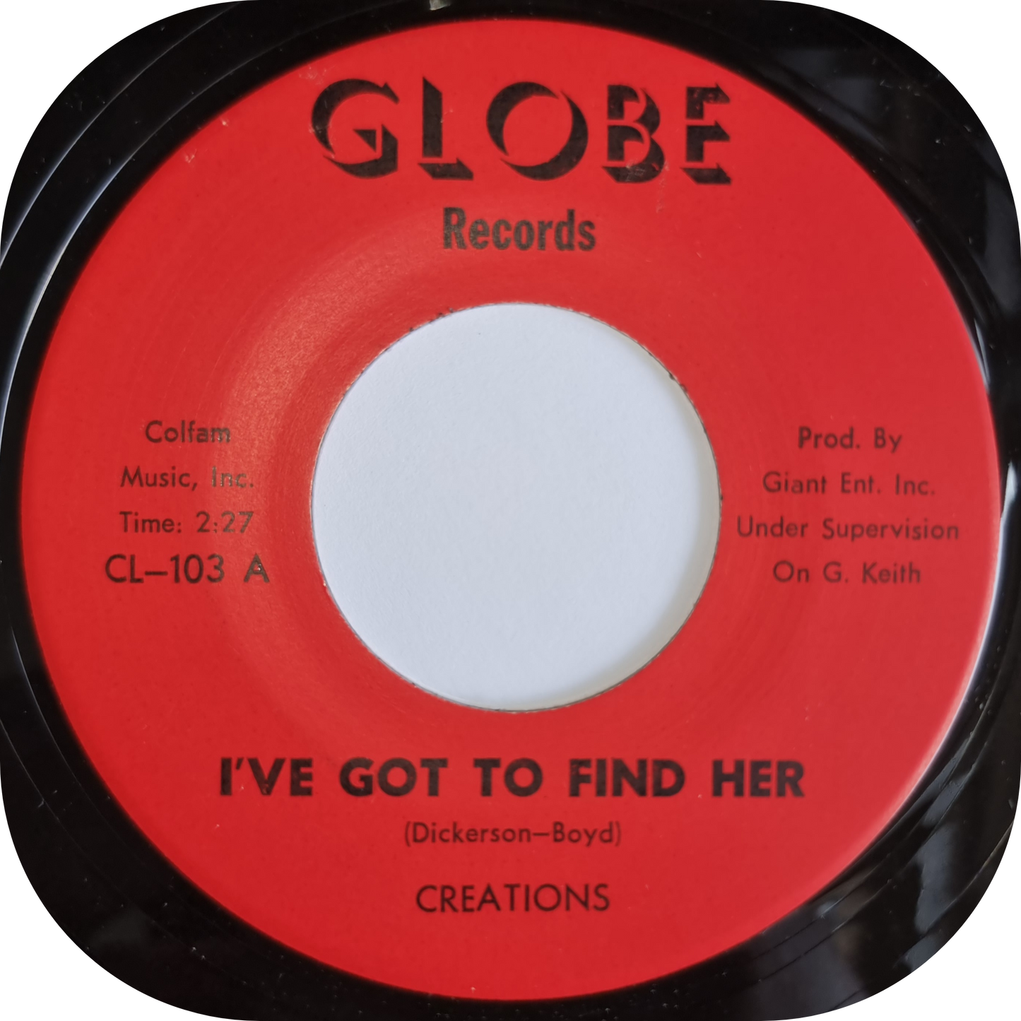 Creations - I Got To Find Her - Globe