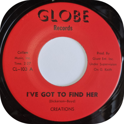 Creations - I Got To Find Her - Globe