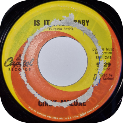 Cindy Malone - Is It Over Baby - Capitol