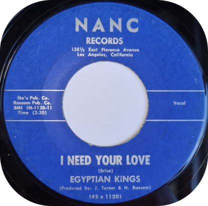 Egyptian Kings - I Need Your Love - Nanc