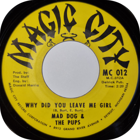 Mad Dog & The Pups - Why Did You Leave Me Girl - Magic City
