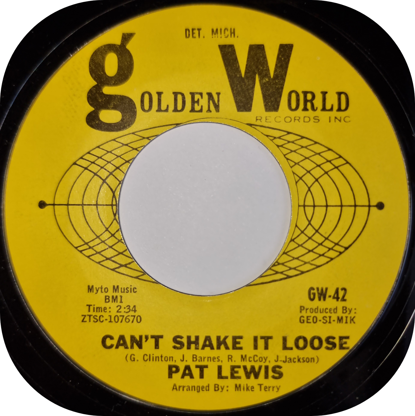 Pat Lewis - Can't Shake It Loose - Golden World