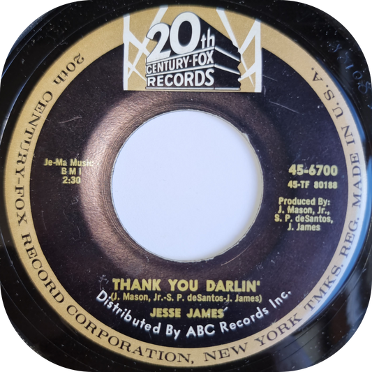Jesse James - Thank You Darlin' - 20th Century