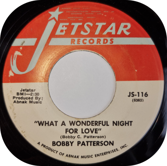 Bobby Patterson - What A Wonderful Night For Love - Jetstar