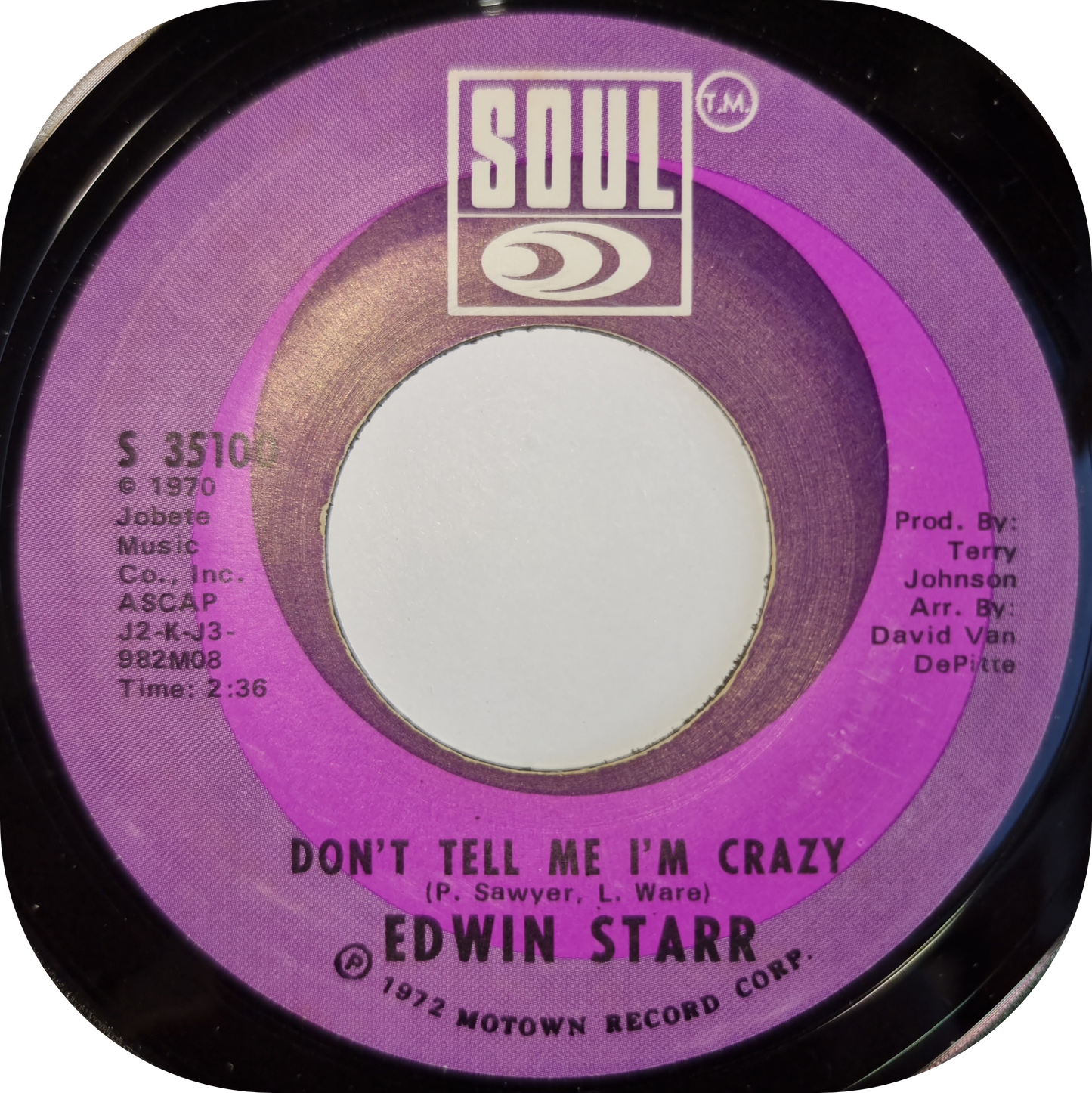 Edwin Starr - Don't Tell Me I'm Crazy - Soul