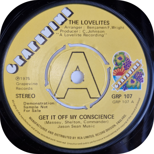 Lovelites, The - Get It Off My Conscience - Grapevine Demo