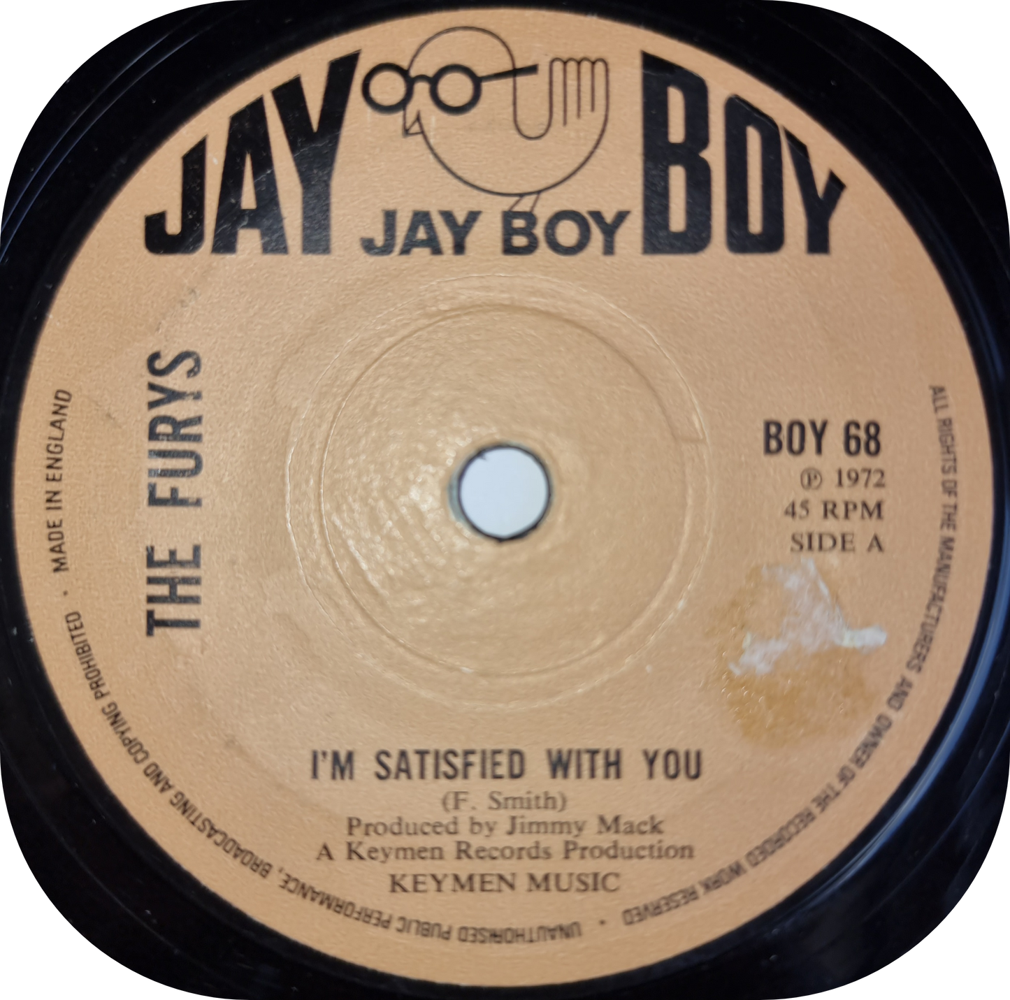 Fury's, The - I'm Satisfied With You - Jayboy