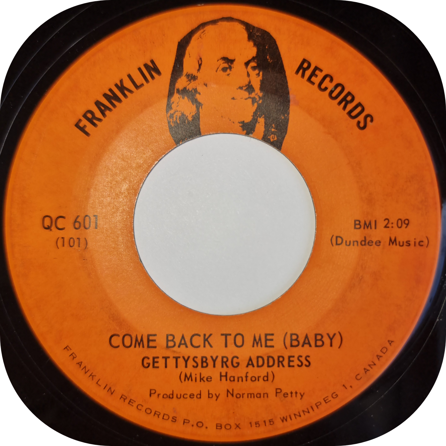 Gettysbyrg Address - Come Back To Me - Franklin