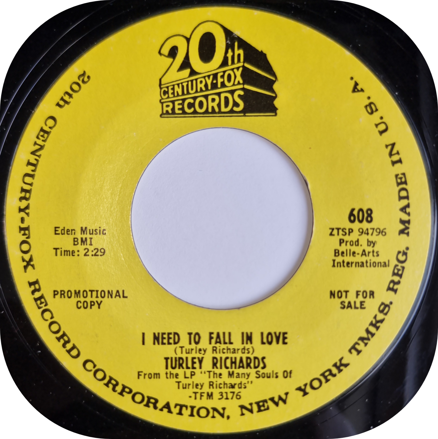 Turley Richards - I Need To Fall In Love - 20th Century DEMO