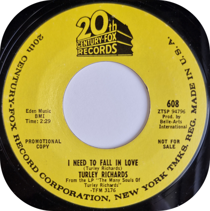 Turley Richards - I Need To Fall In Love - 20th Century DEMO
